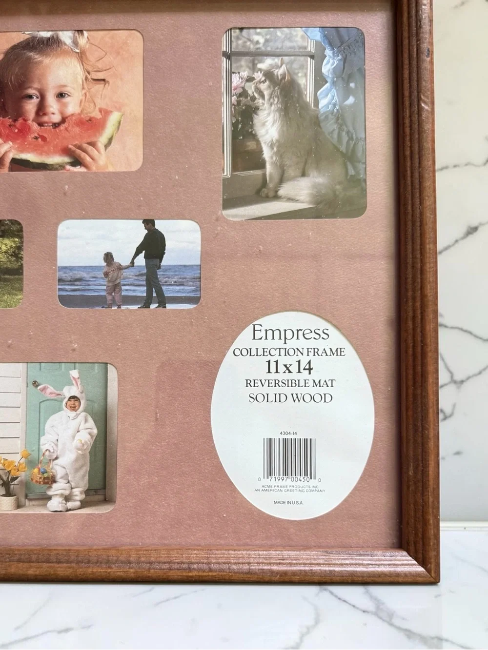 Empress Wood Frame Multi-Opening Photo Collage Frame 11x14” Holds 8 Photos